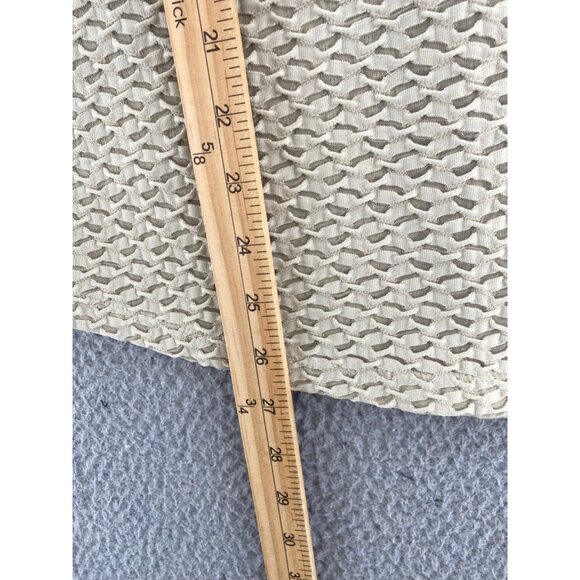 Chicos Top Womens 0 US Small Beige Textured Knit 3/4 Sleeves Pullover Stretch - Picture 8 of 10